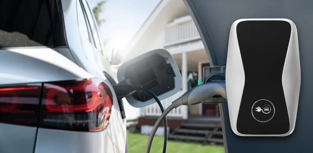 Voiture borne recharge